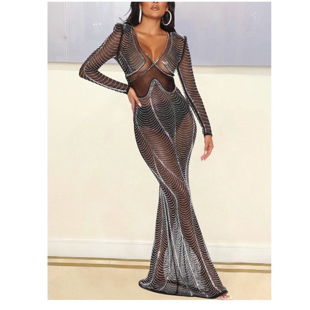 Rhinestone gown